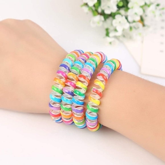 5 for $25 Stocking Stuffers Wrist Strap keychains Wrist lanyard Elastic keyring - Picture 3 of 7